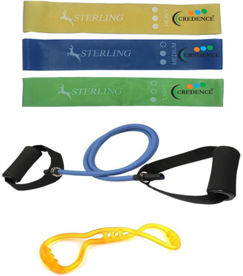 

Credence Combo of Toning Tube, Yoga Loop Band and 8 shape Resistance Tube Gym & Fitness Kit