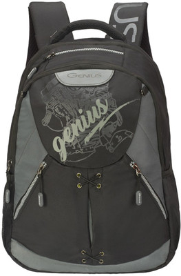 Genius 17 inch Laptop Backpack(Black)