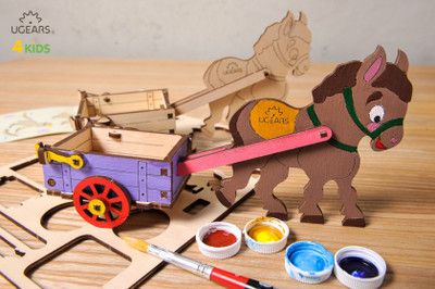 

Ugears Donkey - 3D Coloring Model(Beige)