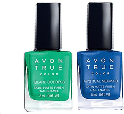 

Avon Anew Satin Matte Finish Nail Enamel Island Goddess-Mystical Mermaid(Pack of 2)