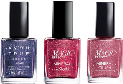 

Avon Anew Mineral Crush Nail Effects Agate-Ruby-Rose Quartz(Pack of 3)