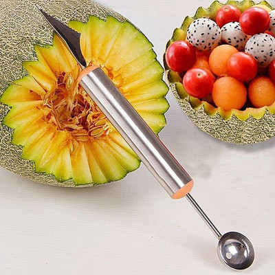 K Kudos Enterprise Fruit Ice Cream Melon Ball Scoop Straight Peeler NA Peeler(Multicolor)