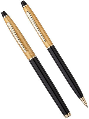 

Submarine Orion Criss Half Gold (1 Ball Point Pen & 1 Roller) Pen Gift Set(Pack of 2)