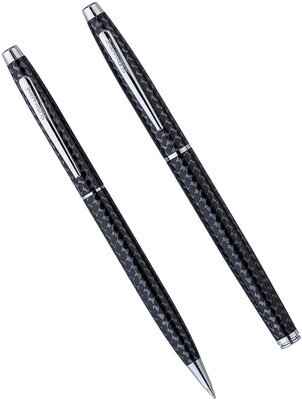 submarine Orion Carbon Fiber (Roller & Ball Point) Pen Gift Set(Pack of 2)