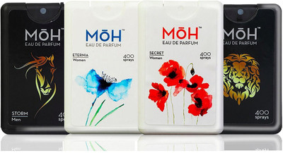 

moh Men & Women Pocket Perfume 18 ml 400 Sprays (Pack Of 4) SE/SR Eau de Parfum - 18 ml(For Men & Women)