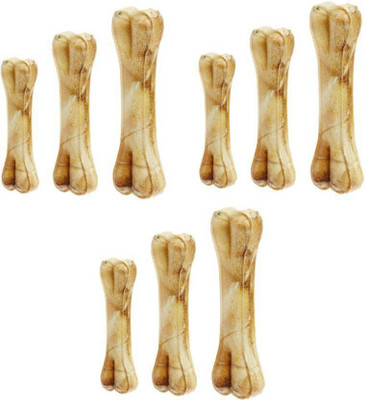 

Foodie Puppies Pressed Dog Bone 5 inches - Pack of 9 bones Chicken Dog Chew (450 g, Pack of 9) Chicken Dog Chew(450 g, Pack of 9)