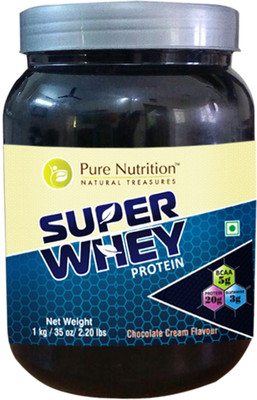 

Pure Nutrition Super Whey Protein - 1kg Whey Protein(1 kg, Chocolate)