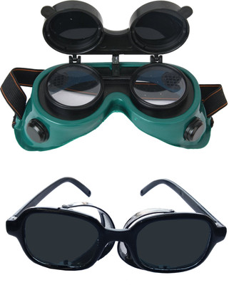

JON BHANDARI welding goggles and jali model black pack of 2 jon bhandari welding googles and jali model black goggles pack of 2 Welding Safety Goggle(M)