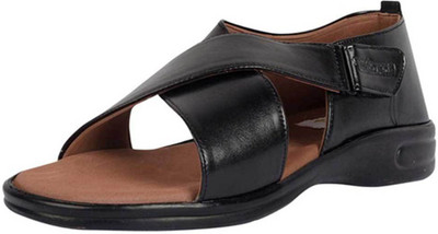 

Hawalker Men Black Sandals