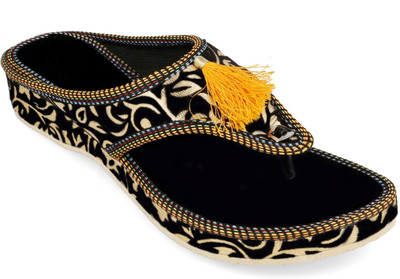 

Myra Women Embellished Black Wedges