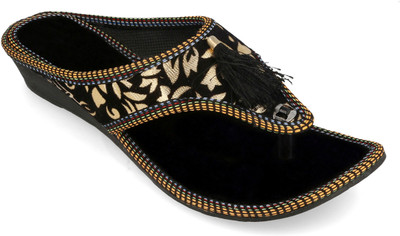 

Myra Women Embellished Black Wedges
