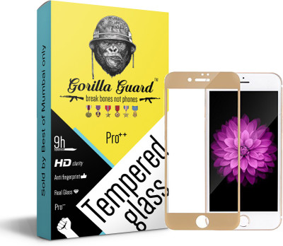 

Gorilla guard Screen Guard for Apple iPhone 8+ Plus 5.5inch, Gold bezled