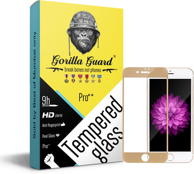 

Gorilla guard Impossible Screen Guard for Apple iPhone 6/6s 4.7inch, Gold bezled