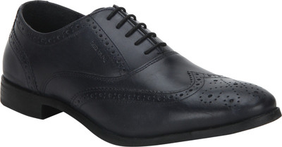 

Red Tape Genuine Leather Brogue Lace Up For Men(Navy, N.blue
