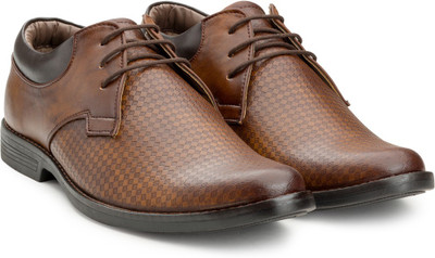 

Escaro Men's Formal Derby For Men(Tan