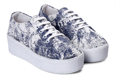 Paduki 7040 Sneakers For Women(Blue, White, Grey