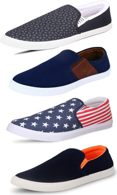 

SCATCHITE Slip On Sneakers For Men(Multicolor, Black