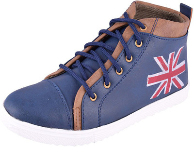 

Stylish Stylish Men's High Top Shoes in Blue Boots For Men(Blue