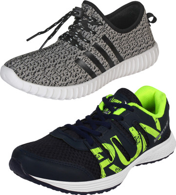 

Aero 02 Pair Combo AMG Performance Running and Canvas Sneakers For Men(Navy, Green, Grey, Navy::pgreen::dgrey