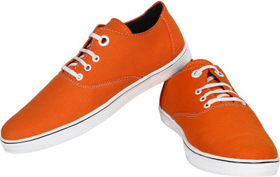 

Arox Canvas Shoes For Men(Orange, White