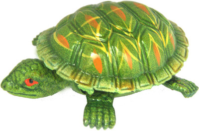 

DivyaMantra Feng Shui Vastu Tortoise Turtle Swing Spring Arts And Crafts Brown Cash Almirah / Fridge Magnet Green Decorative Showpiece - 6 cm(Plastic, Green)
