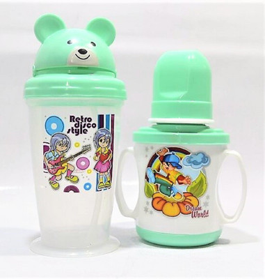 

Dolphin Baby Products Baby Sipper & Cup Combo - 250 ML & 200 Ml(Green)