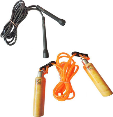 

HOMMER Pencil and Wooden Freestyle Skipping Rope(Multicolor, Length: 279 cm)