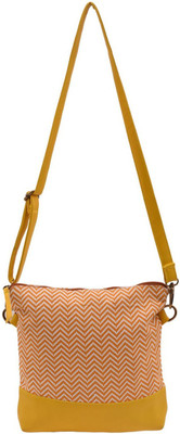 

Suprino Women Casual Yellow Canvas Sling Bag