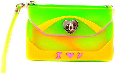 

Oytra Women Casual Green Silicon Sling Bag