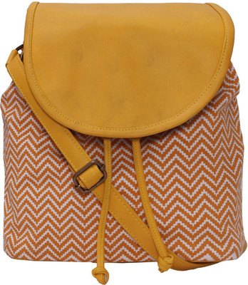 

Suprino Women Casual Orange Canvas Sling Bag