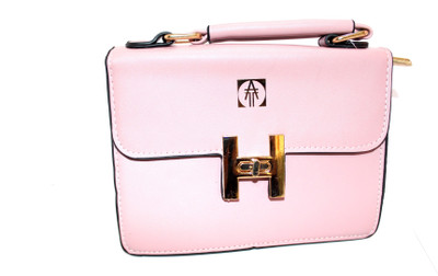 

Technology Ahead Women Casual Pink PU Sling Bag