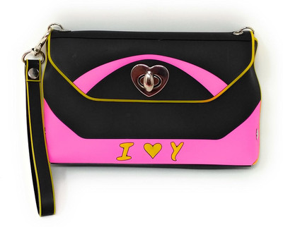 

Oytra Women Casual Black Silicon Sling Bag