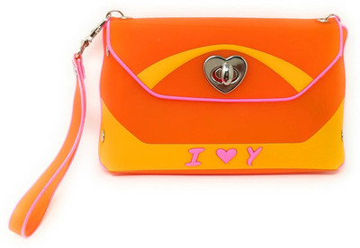 

Oytra Women Casual Orange, Yellow Silicon Sling Bag