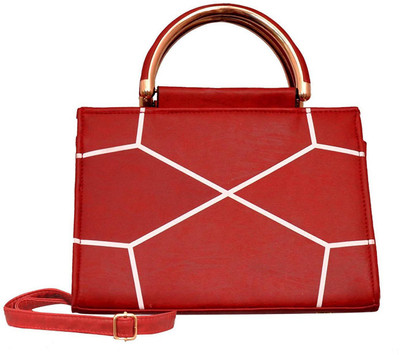 

Suprino Women Casual Red Canvas Hand-held Bag