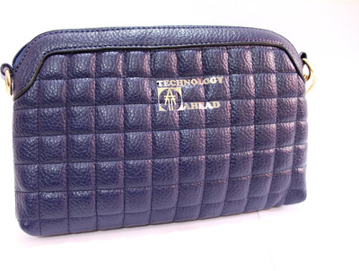 

Technology Ahead Women Casual Blue PU Sling Bag