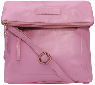 

Suprino Women Casual Pink Canvas Sling Bag