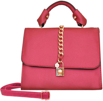 

Suprino Women Casual Pink Canvas Hand-held Bag