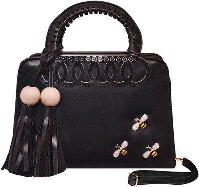

Suprino Women Casual Black Canvas Hand-held Bag