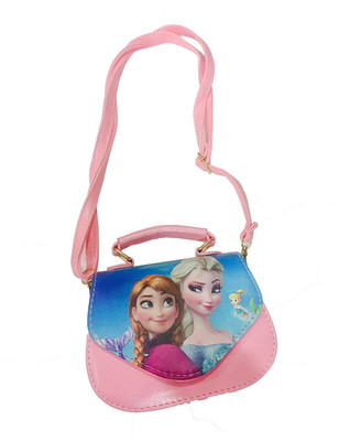 

Prince Toy Girls Pink Rexine Sling Bag