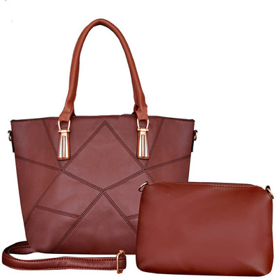 

Suprino Women Casual Maroon Canvas Hand-held Bag