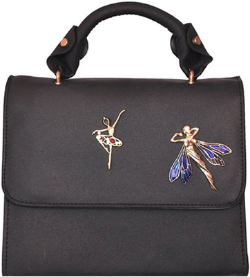 

Suprino Women Casual Black Canvas Hand-held Bag