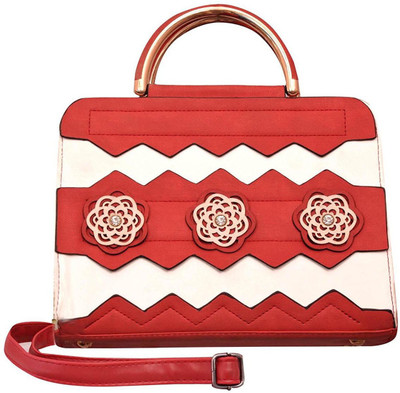

Suprino Women Casual Red Canvas Hand-held Bag