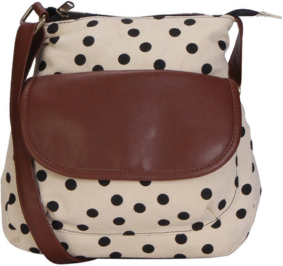 

Suprino Women Casual Black Cotton, Canvas Sling Bag