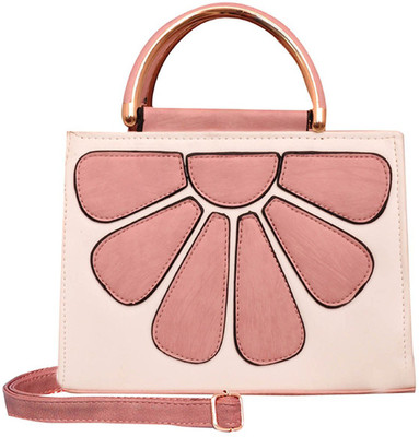 

Suprino Women Casual White, Pink Canvas Hand-held Bag, Pink;white