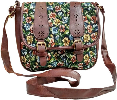 

Belladona Girls Casual Multicolor Canvas Sling Bag