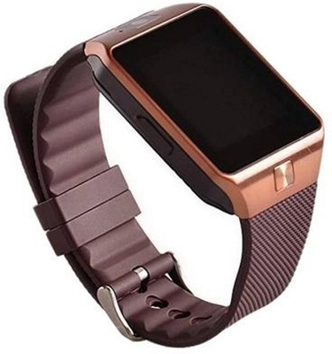 

Cuba DQX_668Q_DZ09_mi 4G smart watch with camera, memory card and sim card support and fitness tracker Smartwatch(Brown Strap XL)