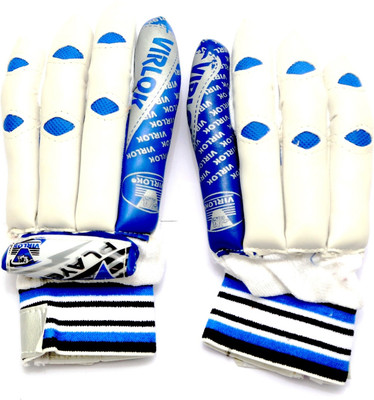 

VIRLOK 6001 Batting Gloves (Youth, White, Blue)
