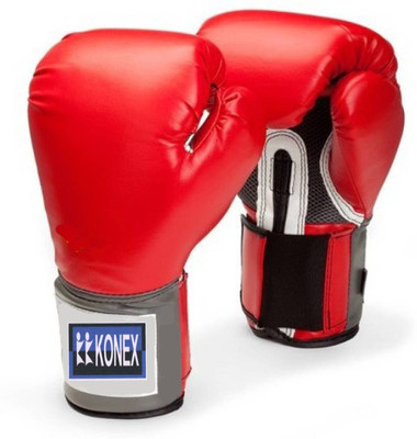 

Konex Leather Power Training/Sparring/Fitness Boxing Gloves Red - 6 Oz (12.5-14 cm Hand Circumference Below Knuckles) Boxing Gloves (Free Size, Red)