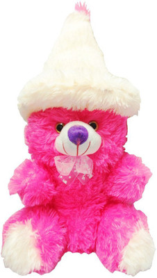 

Atorakushon 2 feet apprx Cute Cap Teddy Bear Soft Stuffed Plush Toy Valentine Birthday Gift - 22 cm(Multicolor)