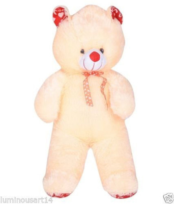 

Atorakushon 3 FEET SOFT STANDING BOW TEDDY BEAR STUFFED PLUSH TOY LOVE VALENTINE COUPLE GIFT - 15 cm(Multicolor)